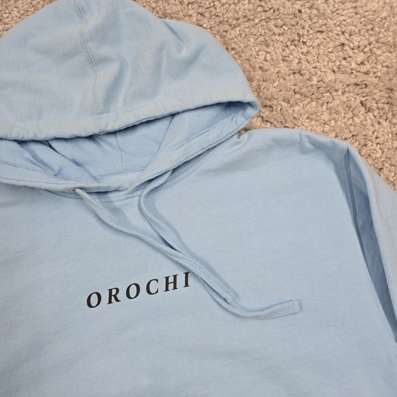 Project Orochi Hoodie Womens Medium Long Sleeve Pullover Spellout Sweatshirt - Picture 3 of 11